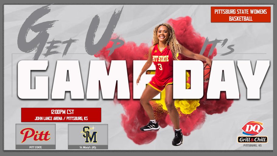GorillasWBB's tweet photo. 🦍🏀 Gorilla Gameday 🏀🦍

🍦Dairy Queen Kid’s Day 🍦 

🆚 Saint Mary (KS)
🕑 12:00 PM CT
📍 Pittsburg, KS
📺 MIAA Network
📻 100.7 FM 

#TheTroop | #WBB https://t.co/tdSSPqji7v