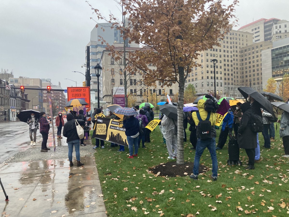 LindsayWardTV's tweet photo. Some ⁦@UPMC⁩ workers said those who work at Amazon or Sheetz make so much more than them, and they work for one of the largest employers in PA. They want change and better pay. ⁦@KDKA⁩ https://t.co/H9ebQcQevI
