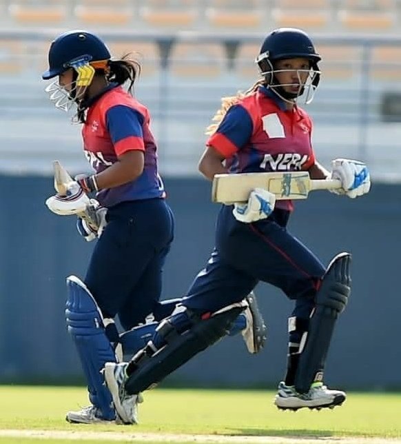 RedRockNepal's tweet photo. Won in a style. Nepal Women cricket team has whitewashed Qatar to secure a 3-0 series win heading in to the ICC WT20 Asia Qualifiers.

Keep up the great momentum.

#RedRockNepal #WomenCricket #WomenCricketinNepal #NepalCricket #CricketinNepal #QATvNEP #WT20Q https://t.co/PC1afYz53u