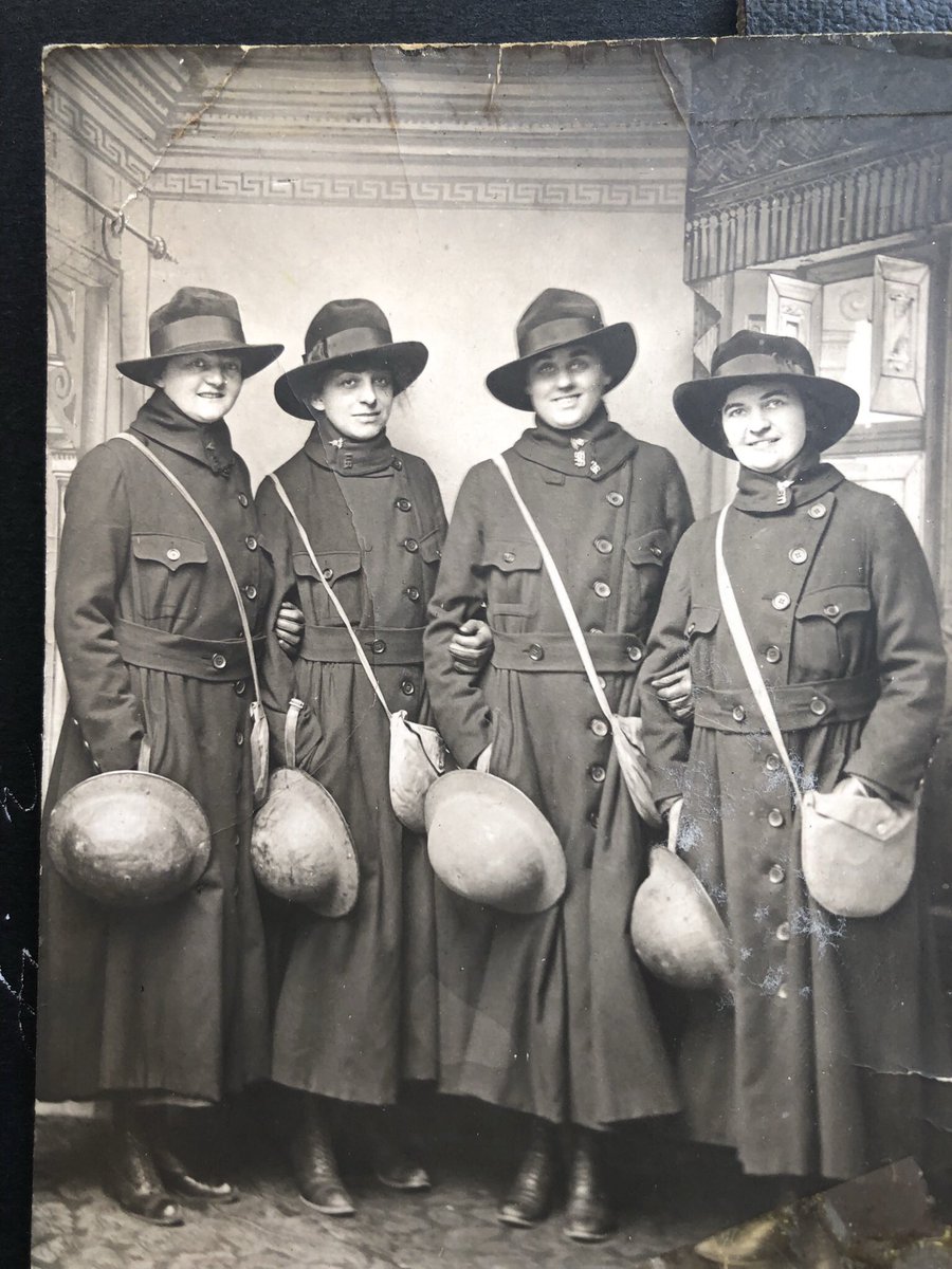 <a href="/usmc1940/">Buck Miller (1921-2018)</a> My grandmother and her fellow nurses in France during World War 1.  Each was awarded the French Croix de Guerre for heroism.  #WomenofWW1