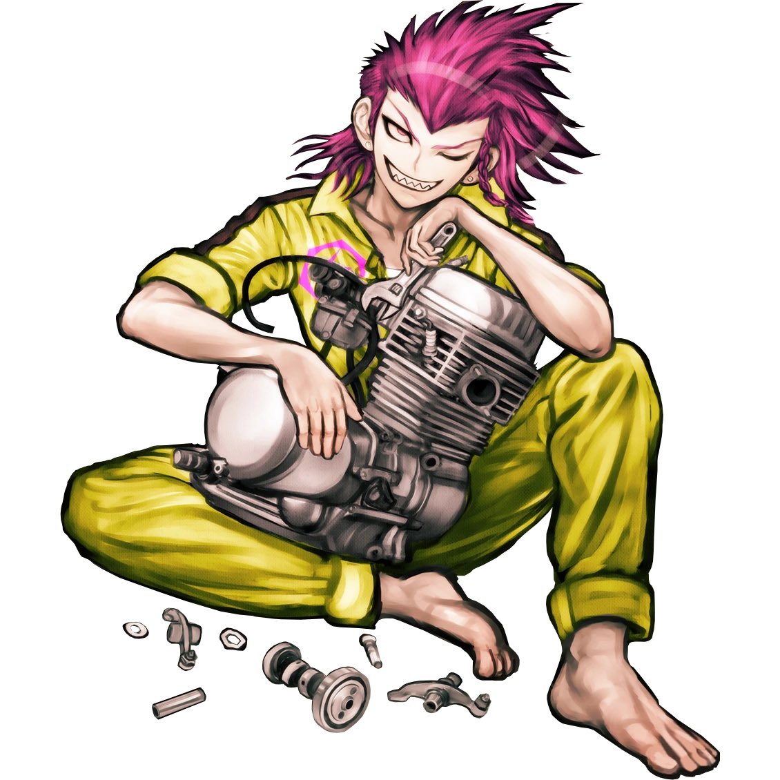 pinkblueotd's tweet photo. 💖💙✨ Today’s second Pink/Blue pair of the day is Kazuichi Souda and Ibuki Mioda from Danganronpa 2: Goodbye Despair! https://t.co/sEvRr7MmYB