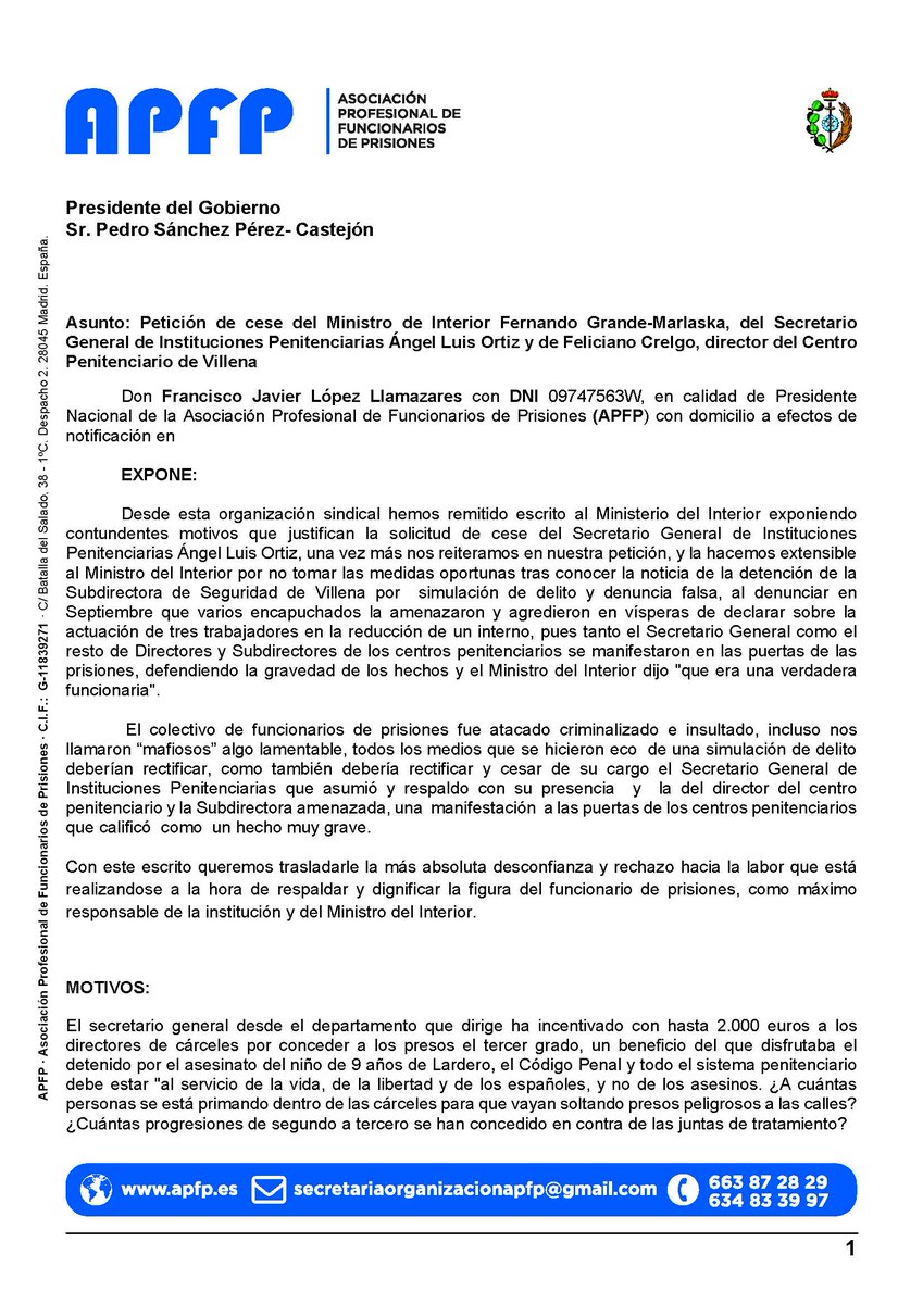 APFP_ES's tweet photo. @mariapg1980 Muchas gracias @mariapg1980 Efectivamente así debe ser. Depurar responsabilidades
#mitrabajotuseguridad https://t.co/v68BH6NusW