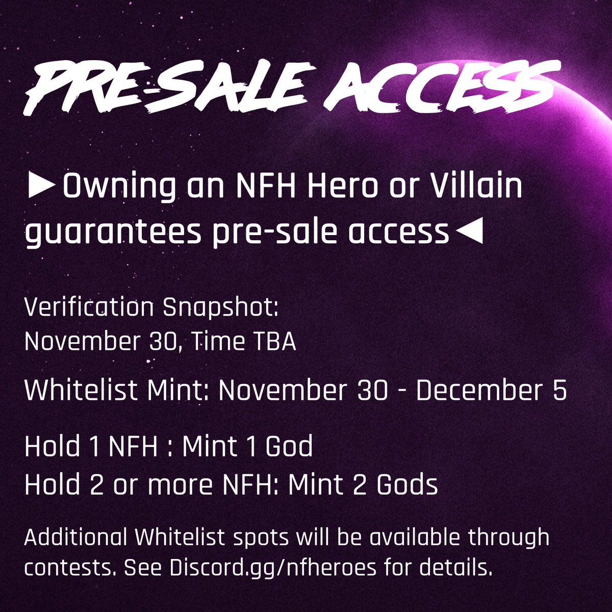 frontierverse's tweet photo. Did you catch all the God Drop details last night? Here's the recap. 

WL spots are still available: All you need is to hold an NFH. https://t.co/PNkA5HidVp