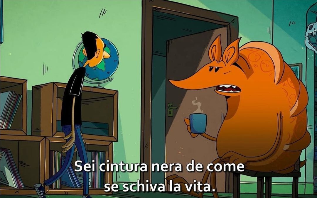 Magic_Charly's tweet photo. Comunque io non ne esco da #StrappareLungoIBordi, perché ZeroCalcare ha scritto un gioiello, perché parla di sé parlando a tutti, perché Mastandrea come Armadillo è perfetto, perché quella cosa dei fili d’erba non smette di farmi piangere, perché ci vorrebbe più gente così. ♥️ https://t.co/CY9d9xT2bt