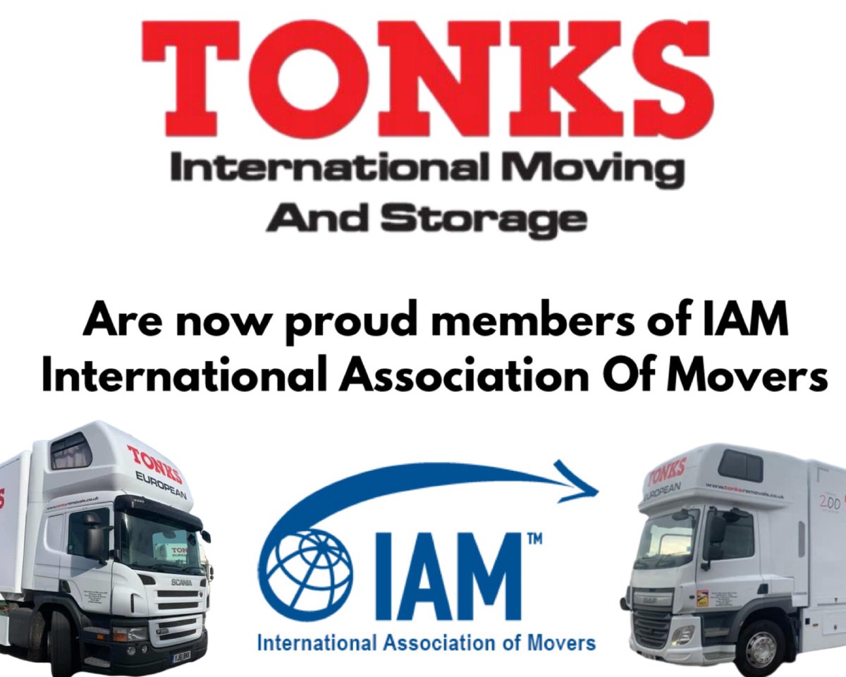 Tonksremoval's tweet photo. We are now proud members of IAM. 🙌

#internationalremovals #removals https://t.co/X1xXKBM9h6