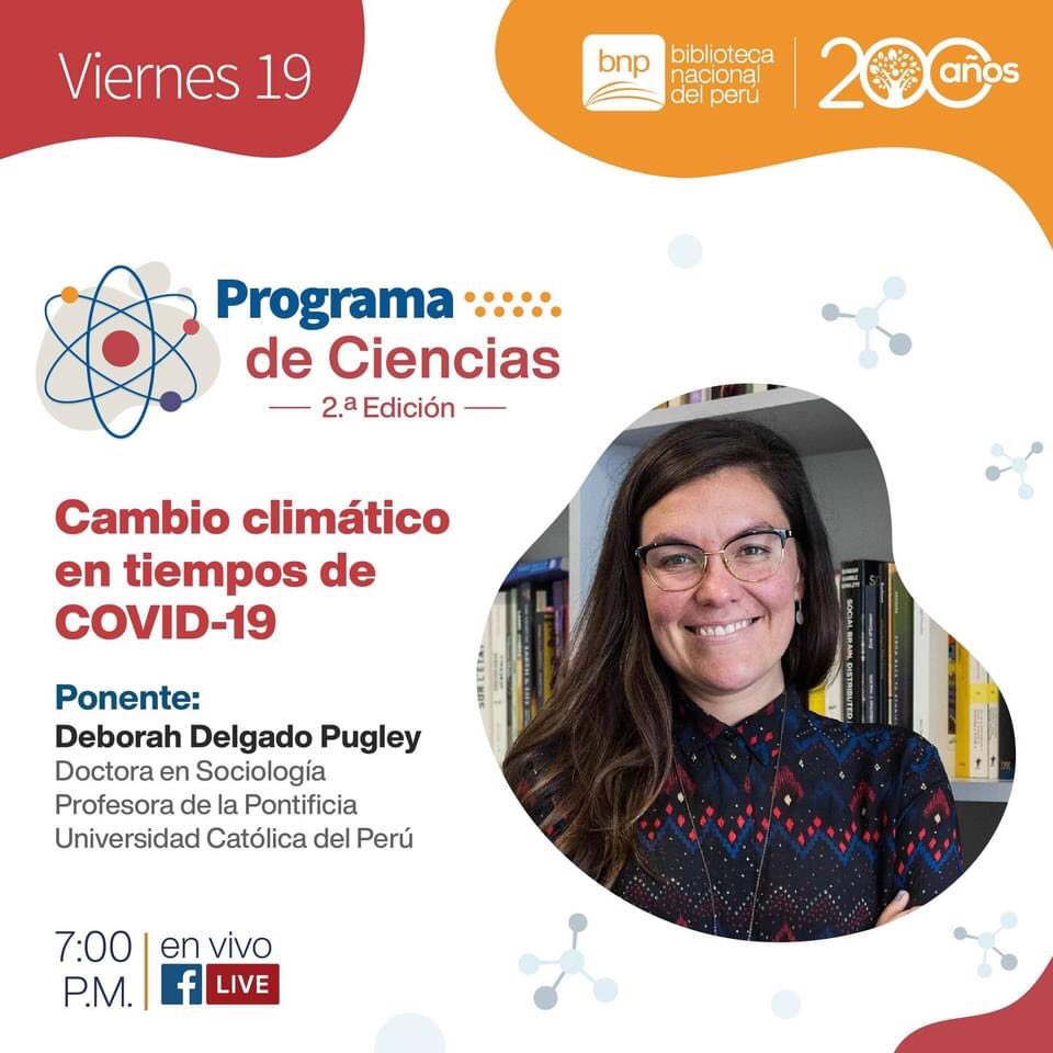 cisepa_pucp's tweet photo. #InvestigadoresCISEPA

No se pierdan a la investigadora #CISEPA Deborah Delgado (@deborahdp) en la última conferencia del Programa de Ciencias de la @BibliotecaPeru , segunda edición. 

🗓  Viernes 19 de noviembre
⏱  7:00 p.m.
📌 Facebook Live y Zoom https://t.co/pfHiILtI6T