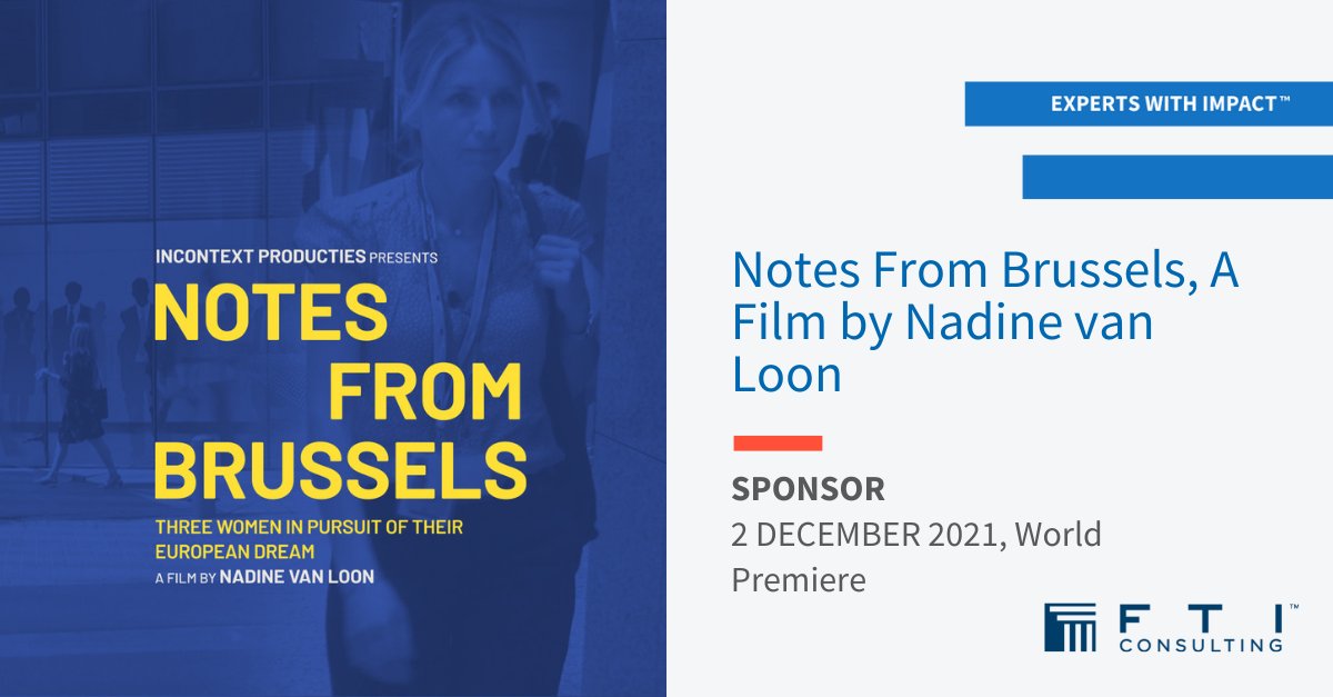 We are proud to be one of the sponsors of this fantastic documentary! Join the world-premiere of 'Notes From Brussels' on 2 Dec at 7pm at Cinema Galeries, followed by a discussion with the director and the cast. Tickets and more screenings => bit.ly/3wVmJm0