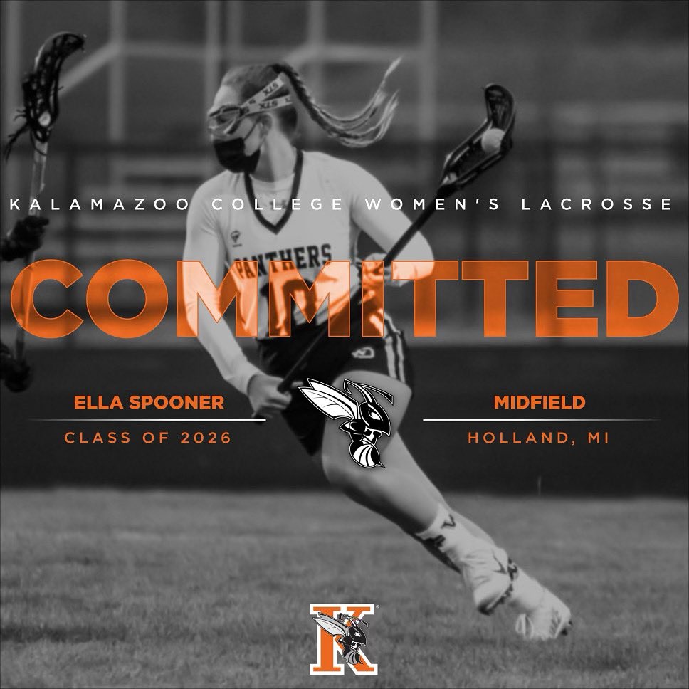 ella_spooner's tweet photo. After much consideration and prayer, I have decided to commit to play lacrosse at Kalamazoo College and study pre-med.  I’ve always known K was the place for me, but I didn’t believe it would be a possibility until now! Go Hornets! 🧡🖤 @KzooWmnsLax @wopanthers https://t.co/tMozWDAZ0H