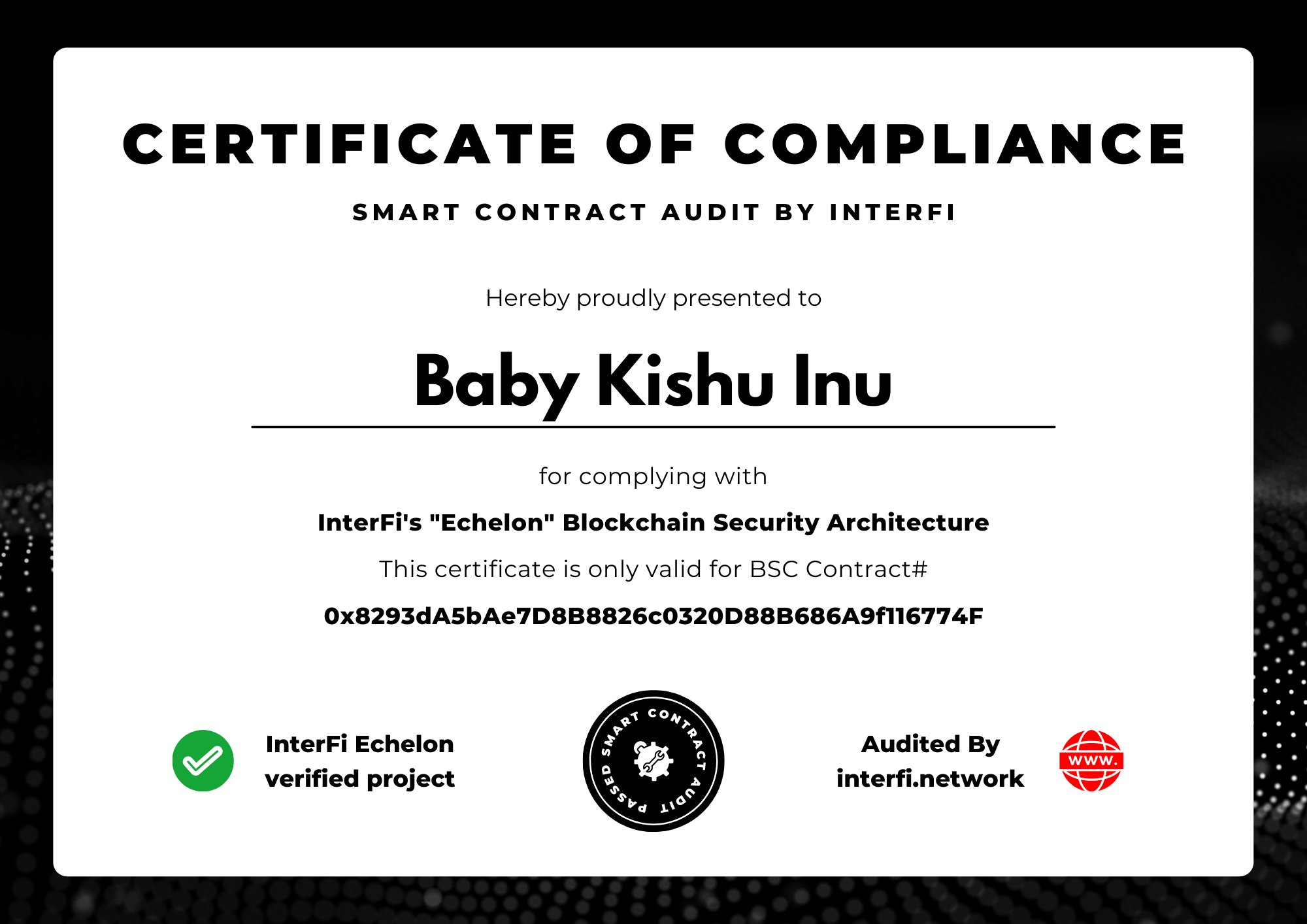 Baby Kishu Inu on X: 🔥 BabyKishuInu 🔥 We have successfully passed the  Audit you can take a look at it from here:👇🏽 t.co8ePRSA6wrY  ✓Audit & KYC by t.coamQMDvpwqO Presale Tomorrow 19th