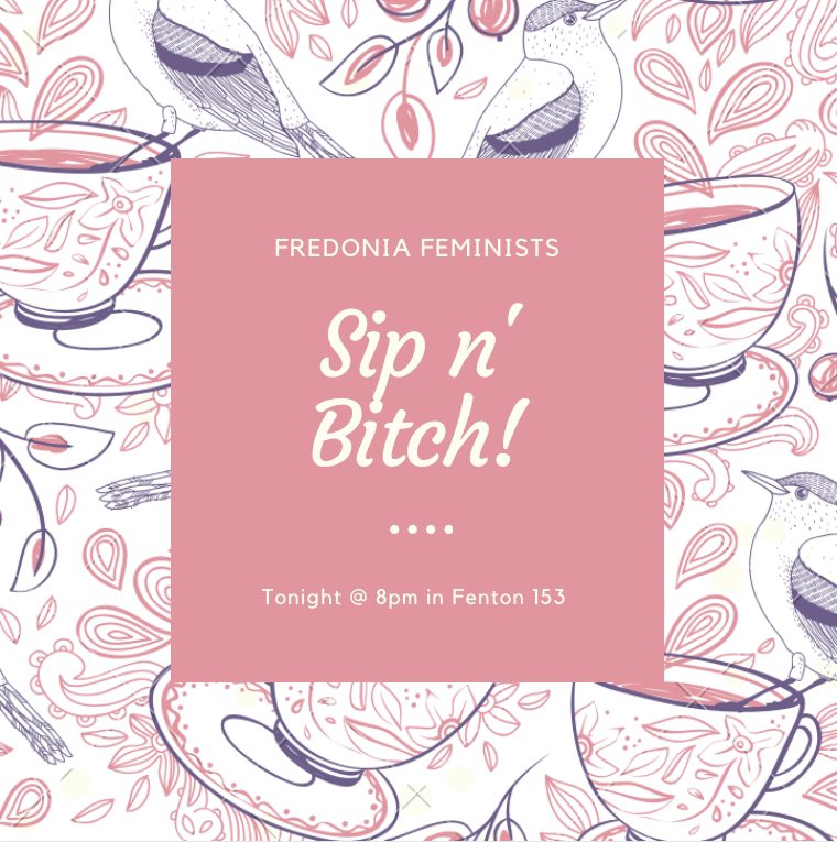 fredfeminists's tweet photo. Have you been feeling stressed or frustrated lately, even over the little things? Let it out! Join us for tea, hot chocolate, and a space to "bitch" about whatever you need at 8pm tonight in Fenton 153! ☕️💓 https://t.co/Phd3QUYDYf
