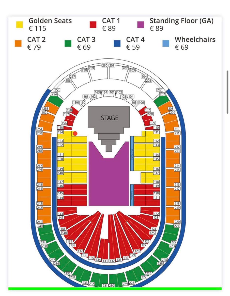 RUSHFORWILLIAM's tweet photo. @divineswomen I’m on the opposite side :) i have the 1st row in that area https://t.co/3fxiX0VaWQ