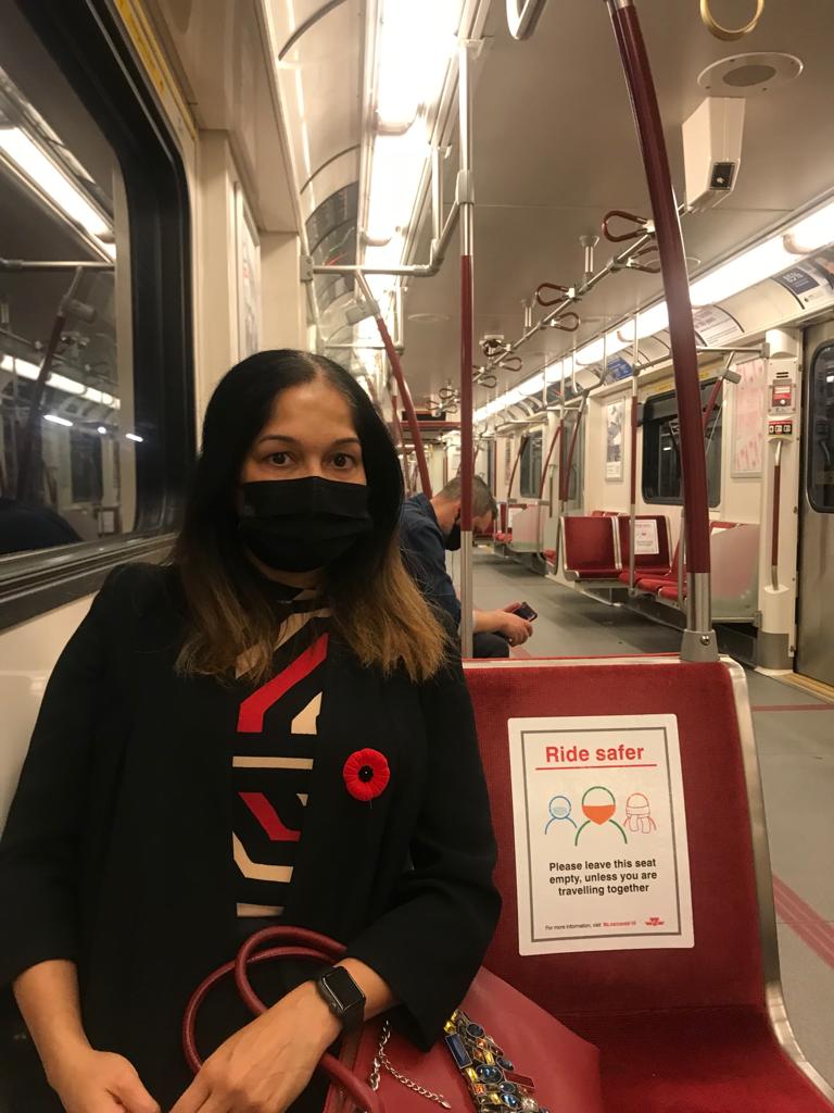 Post pandemic commute for work last week.- It was so much faster to take the TTC to work than the car!This is your sign to start using the transit again. No worries of parking,or being stuck in traffic!! #TTC #ridesafer
