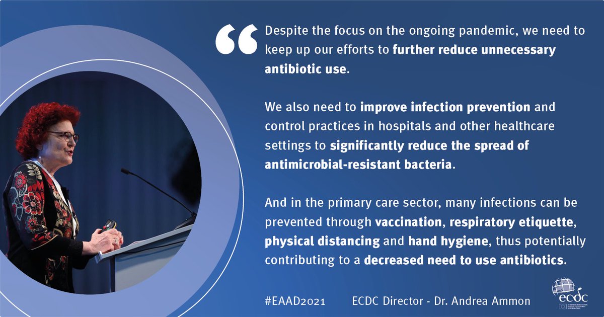 Good news!!!!

Data shows a decrease in #AntibioticConsumption by more than 15% between 2019 and 2020. This has been seen in most EU/EEA countries, mostly in primary care, and most likely as a result of the #COVID19 pandemic.