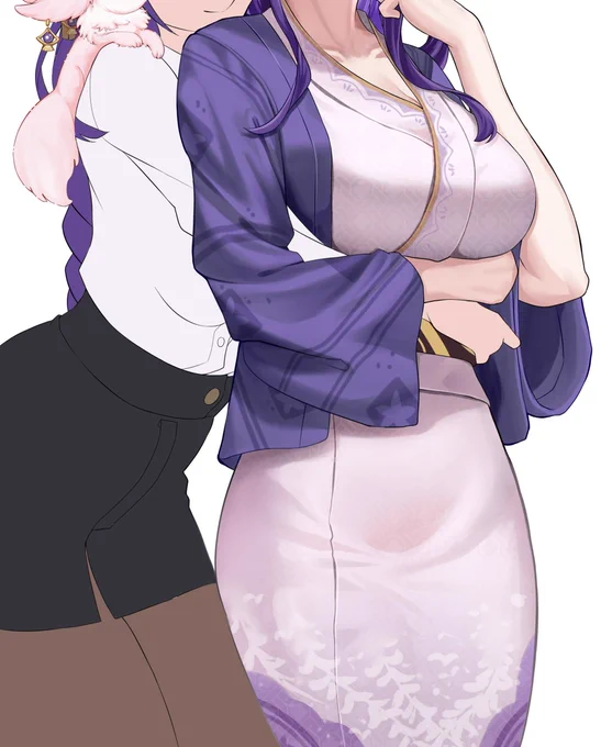 Ei x Makoto WiP
I think it's the first time I draw an indoors-styled Kimono 