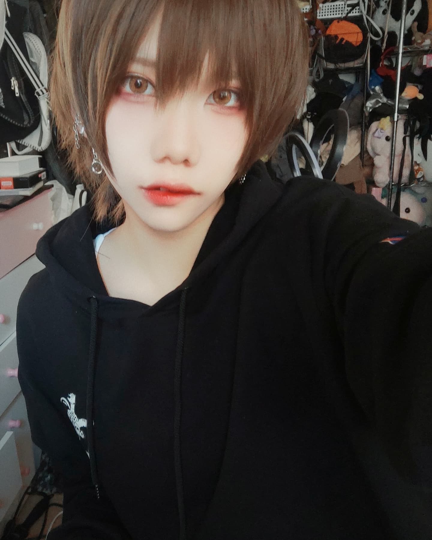ゆりりりり ゆりちゃん寝る 地雷系男子 メンズアイドル ジャニーズ メンズ地下アイドル Makeup Mansmakeup 男装 化妝 男装喫茶 日本生活 日本 日系男 少年感 メンヘラ メンヘラ男子 地雷系 地雷系メイク ヴィジュアル系 サブ