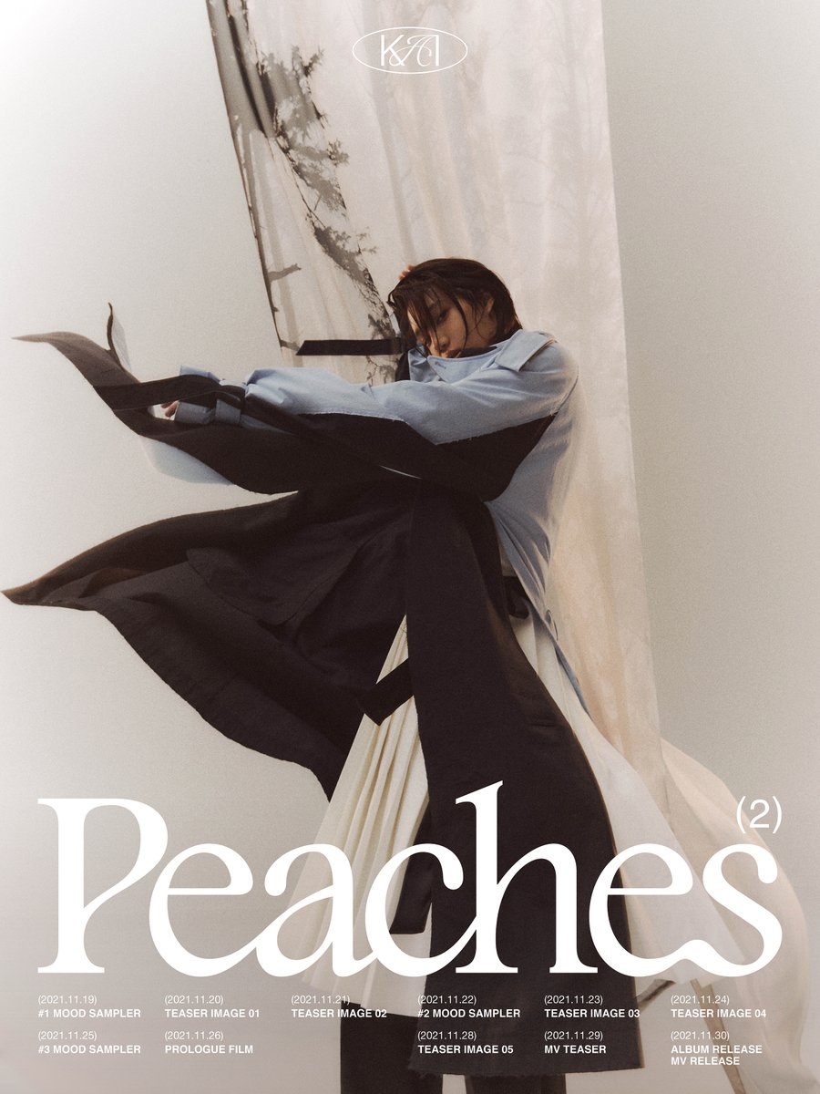 WORLDMUSICAWARD's tweet image. #EXO’s hugely talented dancer and singer #Kai releases the schedule for his highly anticipated Solo Comeback Album, #Peaches, dropping November 30 at 6pm KST!👏💿💥🌎3️⃣0️⃣🕕🔥👑💚
facebook.com/worldmusicawar…