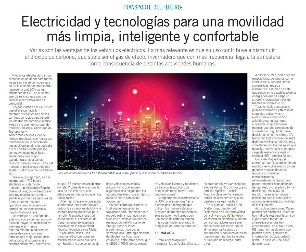 UsachIngenieria's tweet photo. PRENSA. Nuevamente el Dr. Matías Díaz @Matias3D , aparece en la prensa relevando el cambio energético que vivimos. Desde la FING @usach estamos trabajando en tecnologías y formación de capital humano para esta transformación #fingusach #investigacion https://t.co/CpvANG3YxA