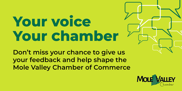 Mole Valley Chamber (@molevalleychamb) on Twitter photo CALLING ALL CHAMBER MEMBERS!
We need you to help us be even better.
Please spare a few minutes to complete our survey to help us stand out from the crowd.
uwl.onlinesurveys.ac.uk/mole-valley-ch…
<a href="/RichardExcell/">Excell Design</a> <a href="/pathfinder_pm/">Pathfinder Project Management</a> <a href="/JackieQuinnEA/">Jackie Quinn Estates</a> <a href="/JackieAdamsHR/">Jackie Adams</a> <a href="/ShopSwanCentre/">Swan Centre</a> CALLING ALL CHAMBER MEMBERS!
We need you to help us be even better.
Please spare a few minutes to complete our survey to help us stand out from the crowd.
uwl.onlinesurveys.ac.uk/mole-valley-ch…
<a href="/RichardExcell/">Excell Design</a> <a href="/pathfinder_pm/">Pathfinder Project Management</a> <a href="/JackieQuinnEA/">Jackie Quinn Estates</a> <a href="/JackieAdamsHR/">Jackie Adams</a> <a href="/ShopSwanCentre/">Swan Centre</a>