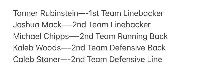 NapFBTradition's tweet image. CONGRATULATIONS to our Division IV All-Northwest District performers. Well done, gentleman! #AllInNapoleon
