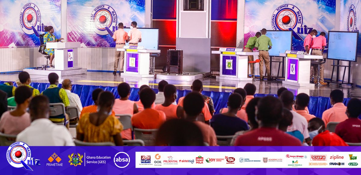 NSMQGhana's tweet image. Saarah-Mensah:
Problem of the Day scores - 

Takoradi SHS: 10/10
Navrongo SHS:  9/10
Oda SHS:  8/10
#NSMQinKumasi #NSMQ2021 #Primetime