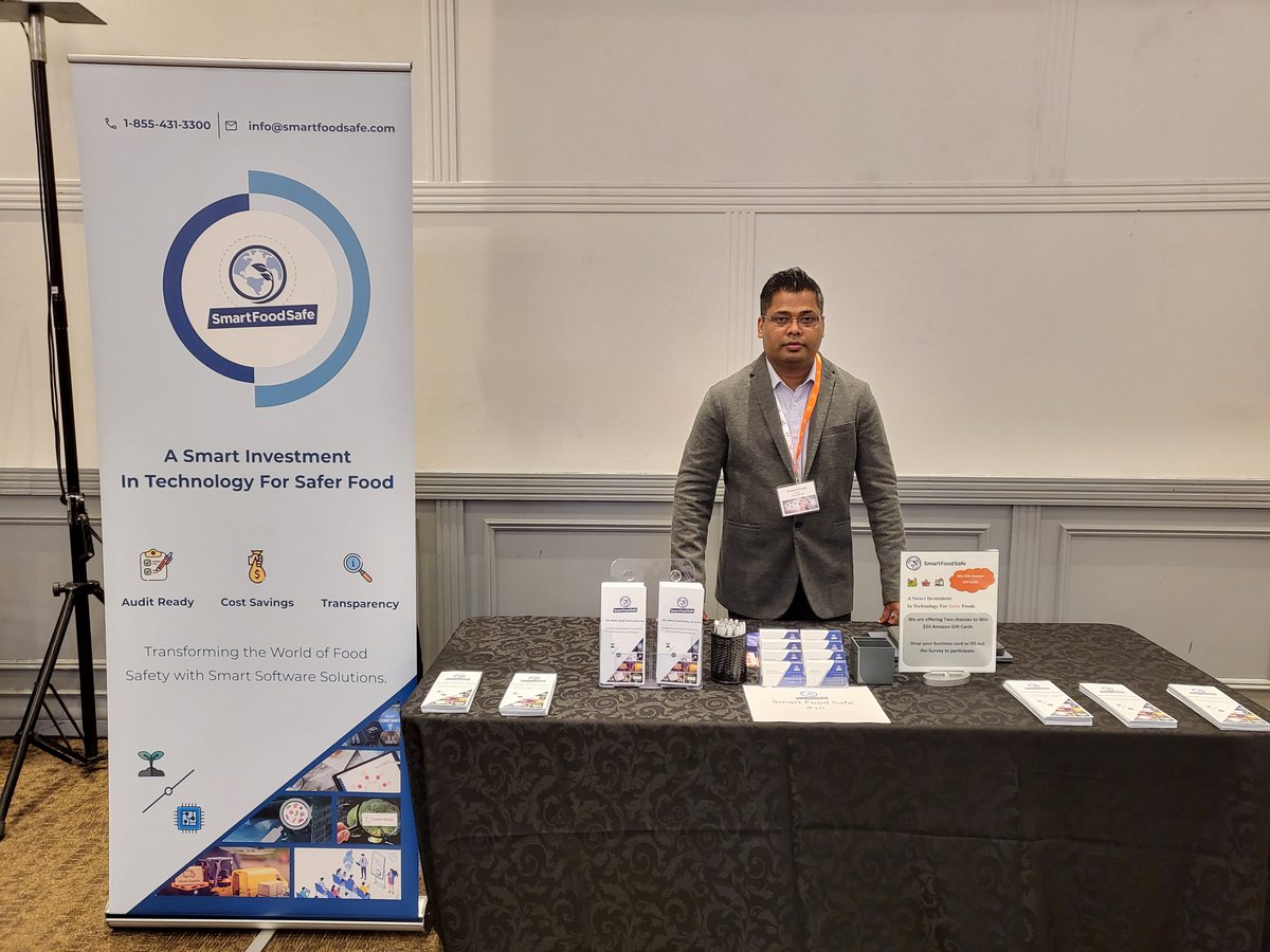 smartfoodsafe's tweet photo. We are at the @ofpamedia, to promote, educate, and communicate innovations in food safety.
Please meet us at Booth No. #10, Grand Convention Centre, Toronto
Let's discuss the advancements of food safety with #smartfoodsafe.
#ofpa #foodsafety https://t.co/WB6mRWOgBR