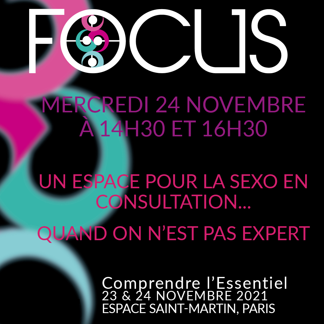 FOCUScongres's tweet photo. Le Mercredi 24 Novembre à 14h30 et 16h30, découvrez « Un espace pour la sexo en consultation… quand on n’est pas expert » ! 

Vous souhaitez participer au congrès FOCUS ? Inscrivez-voussur notre site : https://t.co/xB0BUJTciV https://t.co/oHg2Qfgfxx