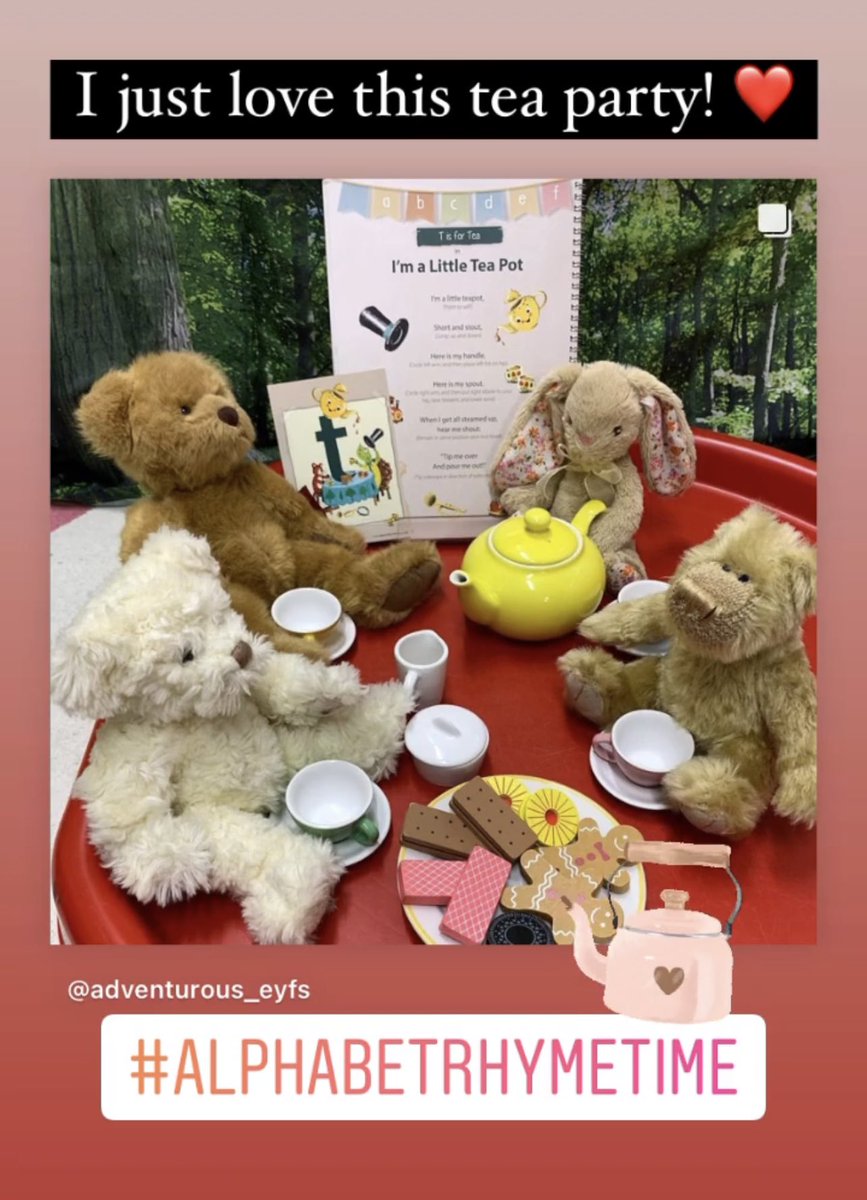 Sooo much fun using #alphabetrhymetime book packed full of songs and ideas for play and talk written by the magical <a href="/phonicfairy/">Phonic Fairy (AKA Michelle Larbey)</a>