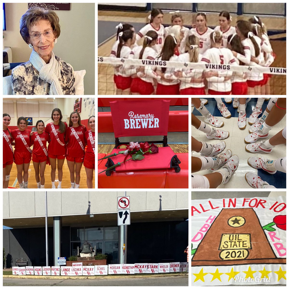 CoachBrewer9's tweet photo. Today is a special day!!! You always said the best birthday gift was a State Championship and tonight we start the State Tournament at 7:00!  We know you will be cheering us on from heaven!!! This special team and myself have you in our hearts!!! We ♥️ U &amp; 🐮🏐2️⃣‼️#HBDRB 🌹 https://t.co/0RJ7qCwZTG