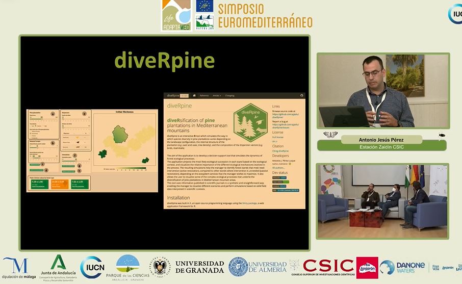 lifeadaptamed's tweet photo. Antonio J. Pérez de @EEZCSIC nos presenta la aplicación DiverPine, una aplicación de #softwarelibre que simula la dinámica de los procesos ecológicos forestales para apoyar la toma de decisiones de gestión:
https://t.co/90w2qk6lf2 https://t.co/S8BJYgFqqK