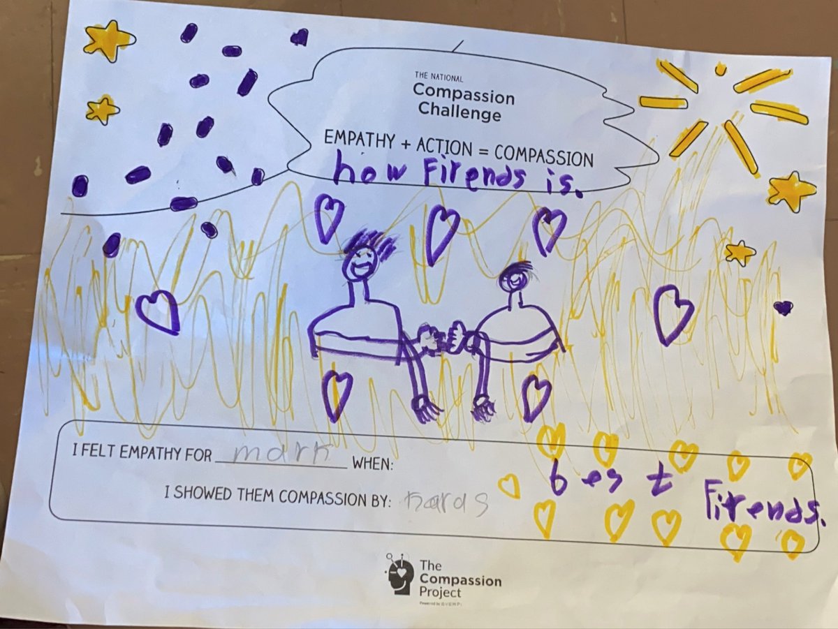 mmm8880's tweet photo. Another National compassion challenge from my students! My kids are really excited about world compassion day!   #SeeCareDo #CompassionChallenge and @EVERFIK12. https://t.co/vo88sya01b