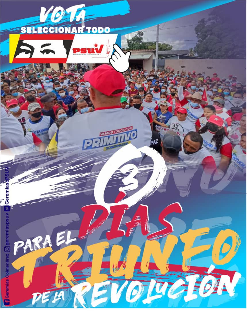 #OspinoTieneConQué este domingo #21Nov cuento con tu apoyo para que hagamos de nuestro Municipio el mejor del Estado.

#OspinoElCompromisoEsContigo, *¡Nosotros Venceremos!* Con Geremias Colmenarez Alcalde y Primitivo Cedeño Gobernador serán Obras u no Palabras.