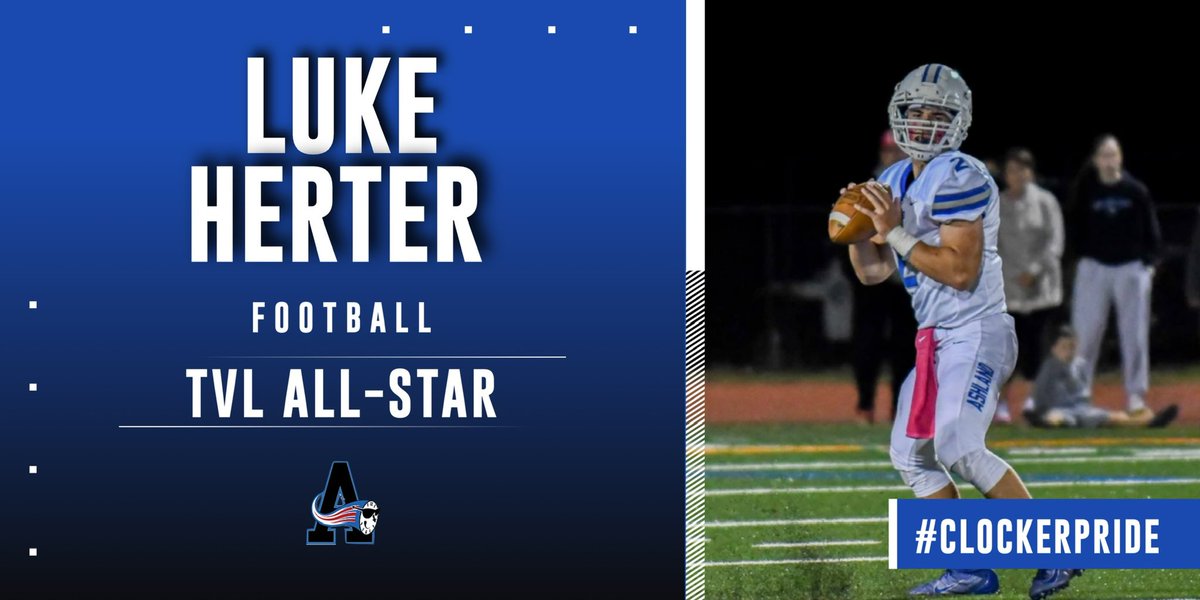 Congratulations to Luke Herter, who was named a TVL Large All-Star for the 2021 football season! #ClockerPride <a href="/ClockerFootball/">AshlandHSFootball</a> <a href="/ClockerClub/">The Clocker Club</a> <a href="/ClockerNation/">The Clocker Crazies</a> <a href="/Kstcoeur/">Kelley St Coeur (she/her/hers)</a> <a href="/MrsELachapelle/">Erin Lachapelle (she/her/hers)</a> <a href="/Ms_Sullivan_AHS/">Meaghan Sullivan</a> <a href="/AshlandSuper/">Jim Adams (he, him, his)</a> <a href="/ClockerTalk/">Michael A. Caira, Jr.</a> <a href="/MetroWestSports/">Daily News Sports</a> @BostonHeraldHS