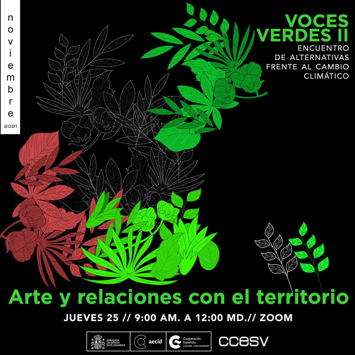 CCESV's tweet photo. #VocesVerdes || JUEVES 25 𝐀𝐫𝐭𝐞 𝐲 𝐥𝐚𝐬 𝐫𝐞𝐥𝐚𝐜𝐢𝐨𝐧𝐞𝐬 𝐜𝐨𝐧 𝐞𝐥 𝐭𝐞𝐫𝐫𝐢𝐭𝐨𝐫𝐢𝐨 con Fernando García Dory, proyecto Campo Adentro y Alejandra Rivera @Aleisar @LetsDoItSV
#MedioAmbiente #CambioClimático #Alternativas #AlertaPlaneta #VerdeQueTeQuieroVerde https://t.co/ontskBBpTK