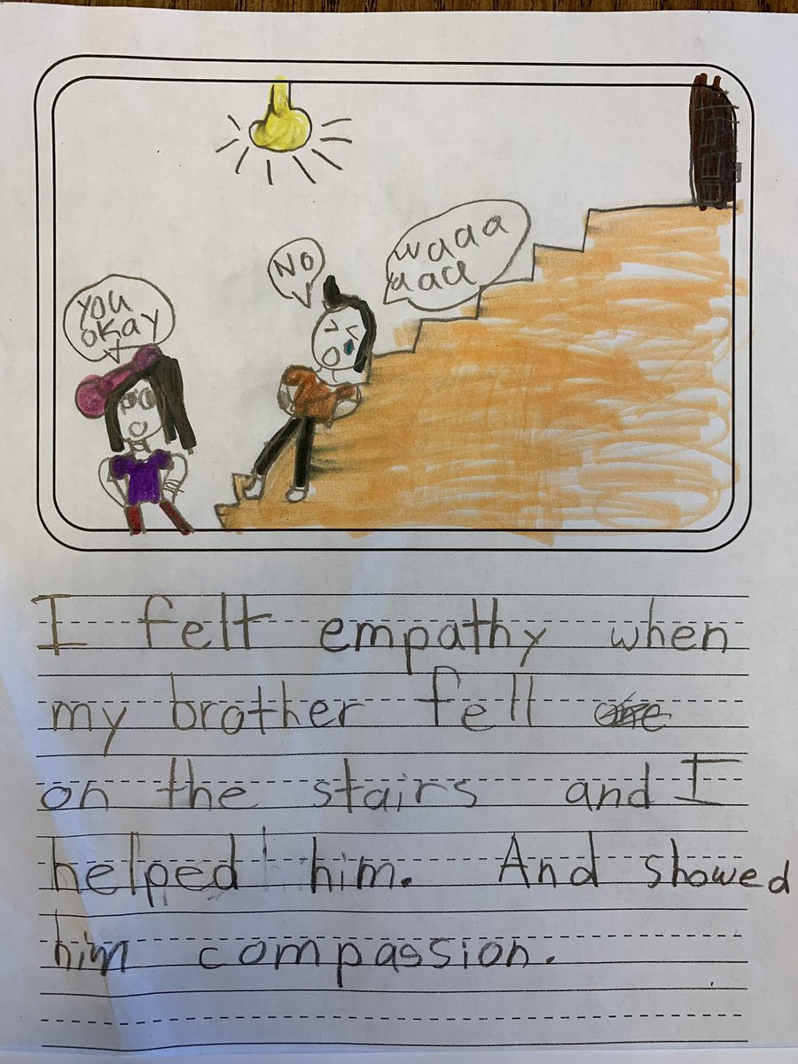 tmlusby's tweet image. My 2nd graders completed the #CompassionChallenge. After reading You and Me and Empathy by @JayneenSanders &amp;amp; Compassionate Ninja by @Ninja_nfts they had great discussions &amp;amp; reflected on times they showed both. 
#SeeCareDo @EVERFIK12