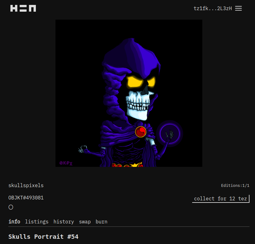 skullspixels's tweet photo. 💀<(new drop Skulls Portrait #54)
https://t.co/jfB3jPcmLY

#NFTCommunity #nftcollectors  #NFTartists #NFTcollection   #nftcollector #nftart #NFTartist #NFTGiveaways #NFTshilling  #NFTGaming  #hicetnun2001 #NFTs #hicetnunc #NFTdrop #NFTdrops https://t.co/py3PL1KxaJ