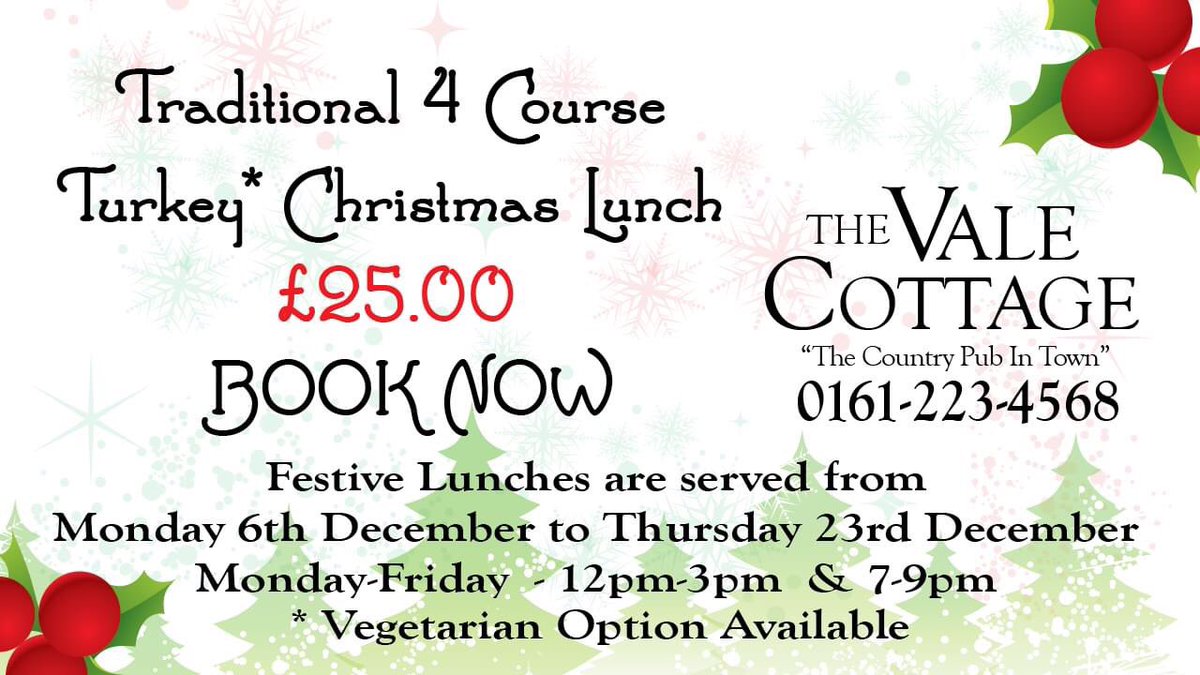 Gortons Best Xmas Lunches available from 6th December, book now !
