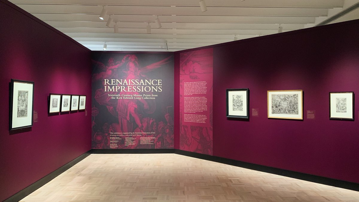 MAG_Rochester's tweet photo. Take a tour of our newest exhibition, "Renaissance Impressions," led by Curator Nancy Norwood TODAY at 6 pm! Learn about the scenes depicted in the prints, which ones are Norwood's favorites, and what makes them so mysterious 🔍

Purchase tickets at https://t.co/N4RHsKqbcO 🎟️ https://t.co/Om4IKnAELS