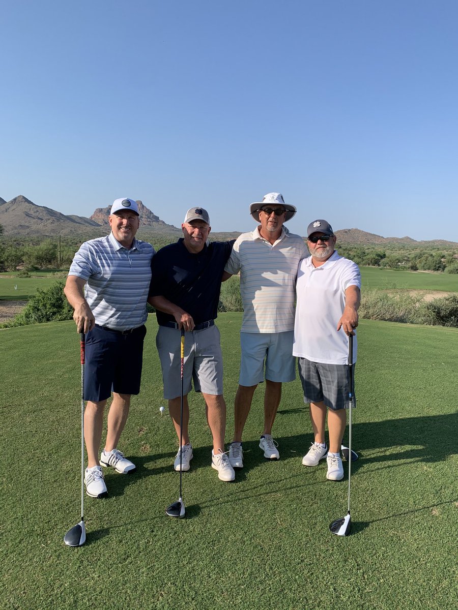 Chevyted's tweet photo. @TaylorMadeGolf now this is a TaylorMade pic! Me and my buddies about to get it on in Scottsdale, all sporting TaylorMade Drivers! https://t.co/gysA8WJY9W