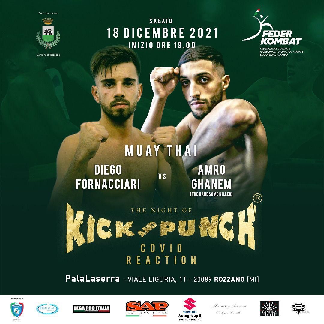 #TeamTieu 's Amro (Handsome Killer) Ghanem 🥊 Will be fighting #MuayThai out in Italy 🇮🇹 on 18th December 2021 👊 On 'A Night of Kick &amp; Punch' 🆚 Diego Fornacciari - Wish him luck!! ❤️ Although will he need it...