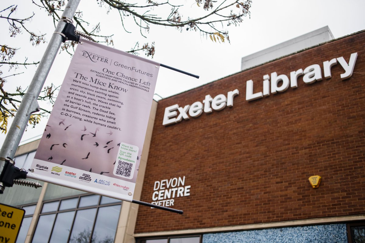 ExeterMedCPD's tweet photo. Have you spotted the #OneChanceLeft poems around Exeter? Follow the trail until 31 November 

Listen to the full podcast👉https://t.co/i5EXXSomHv
Share your voice👉https://t.co/m6OW0MjdWd

Find out more at https://t.co/aOkAcsYqza

@ExeterLibrary @artsandculturex @ExeterCityofLit https://t.co/7k8rmkuX63