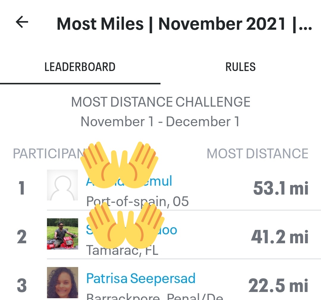 PatrisaS's tweet photo. Completed 2๏ธโฃ0๏ธโฃmiles 2 days ago with my Fav ๐ง๐ต๐ถ
This mth's challenge with fam, My cousin in law ๐น๐น & uncle ๐บ๐ธ leading de pack ๐โโ๏ธ๐
#NovemberRun #MapMyRun #WorkOut #ChallengeAccepted #RunWithFamily #MyFavPlaylist #BTS #MySpotify๐ถ https://t.co/W5pnXxiHcW