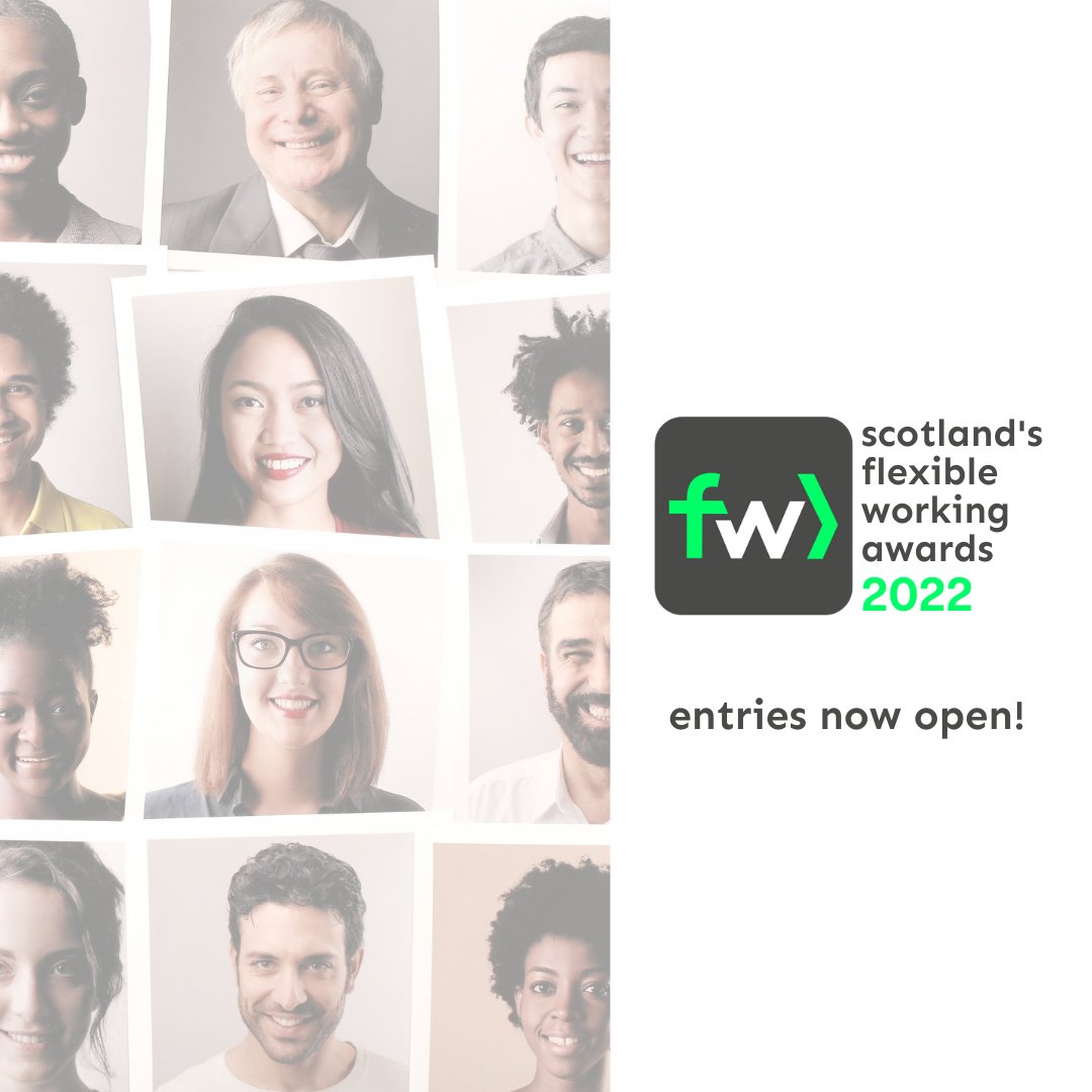 We're delighted to announce Scotland's Flexible Working Awards are now open for 2022 nominations!🎉 We're looking for the Scottish companies/individuals who are at the forefront of the flexible working movement - is that you? Apply/nominate now: flexibilityworks.org/flexible-worki…