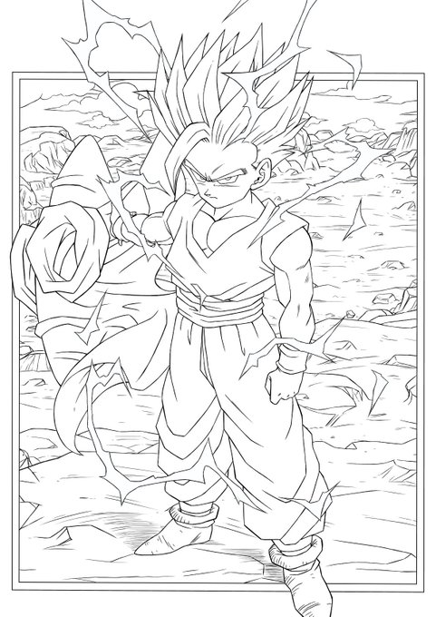 線画ver.2 
いつも通り細かいガバとか修正してます 