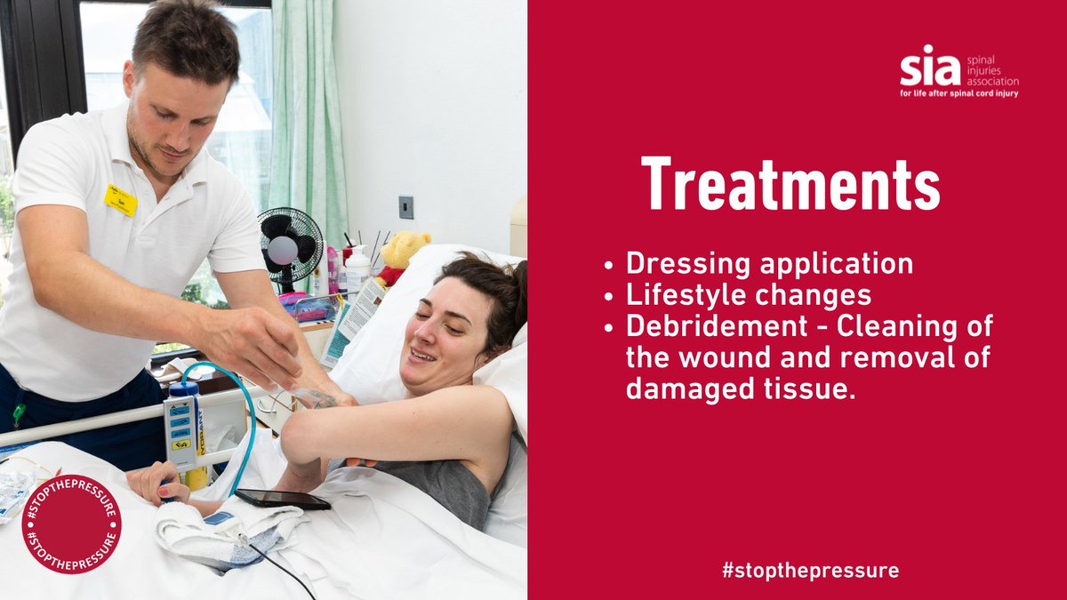spinalinjuries's tweet photo. Pressure ulcers can be treated at any stage of development. Here's a list of treatments #stopthepressure #STP21 🔴
https://t.co/bifak3zW6j https://t.co/lvuexCpSnF