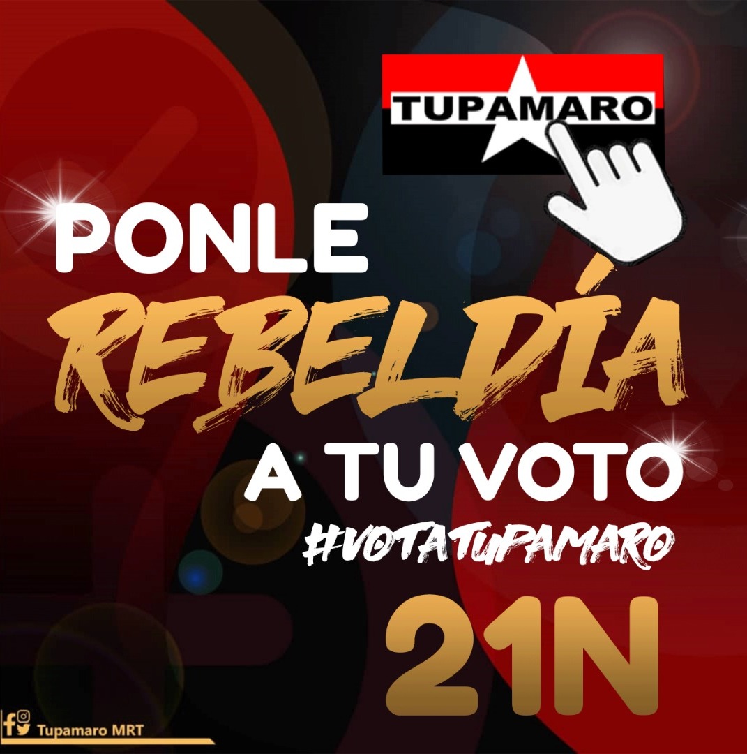 La Rebeldía es la Virtud principal del hombre. 
Este #21Nov #VotaRebelde  
#VotaTupamaro.
⤵️⤵️⤵️