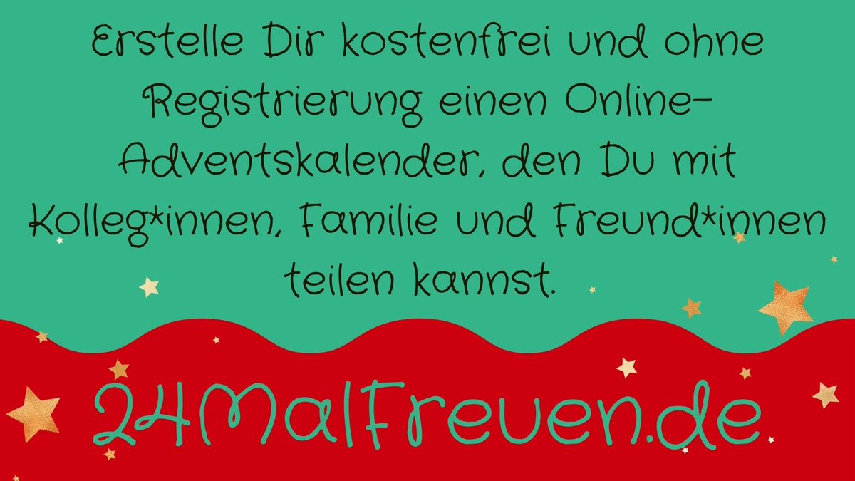 eBildungslabor's tweet photo. 🚨 Nicht mehr lange bis zum 1. Dezember 🚨

🎄🎅🌟 Auf https://t.co/f6oqPLhhu9 kannst Du kostenfrei, datenschutzfreundlich und ohne Registrierung einen Online-Adventskalender erstellen. speichern und teilen 🎅🎄🌟

!B https://t.co/FcSWvjg2Fq