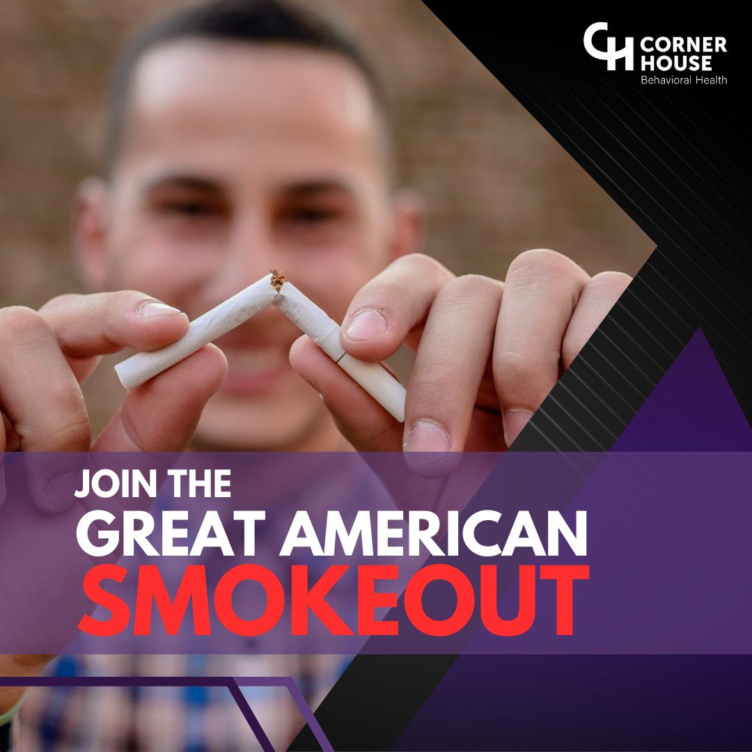 It's the Great American Smokeout! Join us in saying no to tobacco products, cigarettes, and vaping and stopping these harmful addictions before they start. #GreatAmericanSmokeout