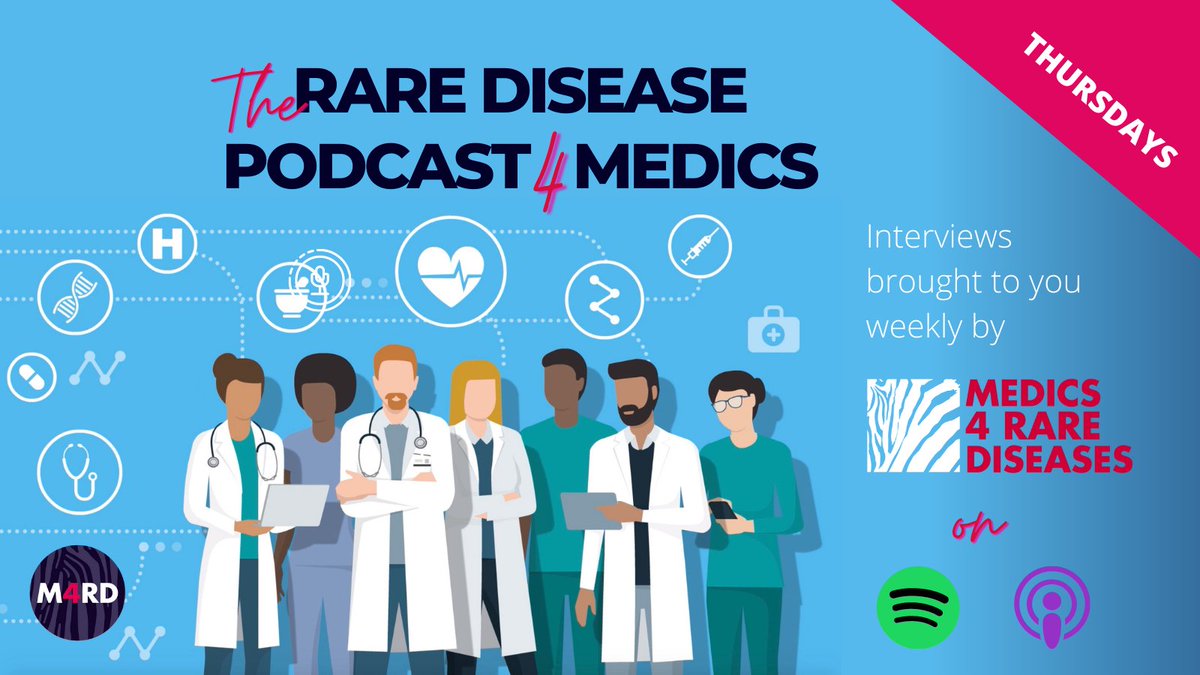 MedicsForRare's tweet photo. Our latest podcast episode is an interview with the one and only Dan Jeffries @MMEthebook who was diagnosed during an OSCE!  Tune un now  https://t.co/XAa3vYof2C……... or  
https://t.co/hpYQrAhnBG……
#DareToThinkRare https://t.co/o9TnqWpaJJ