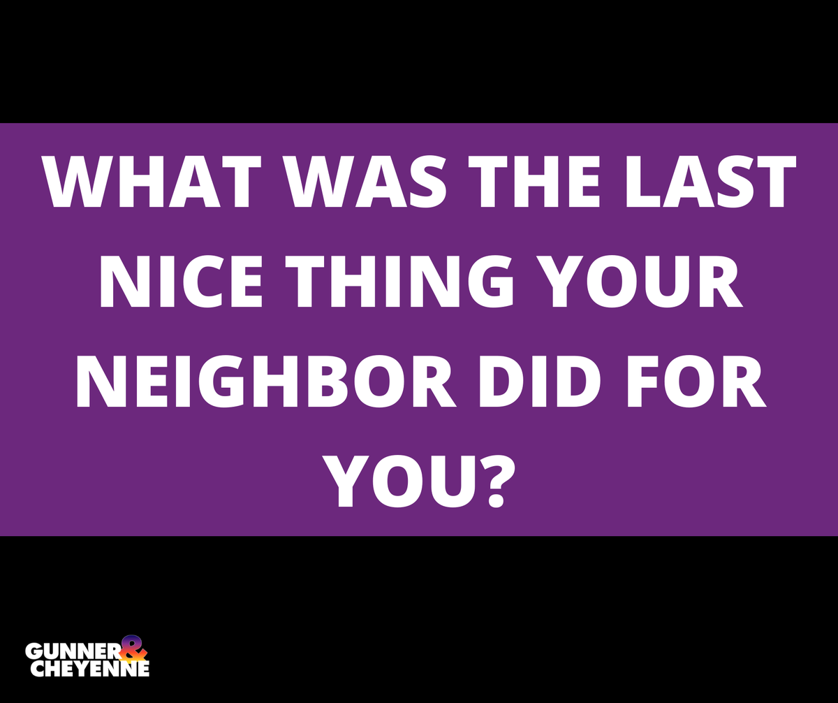KMLE1079's tweet photo. Neighbors can either be really great or really bad... but we want to hear about the great neighbors!

@gunnercheyenne https://t.co/SsUu7puSVk