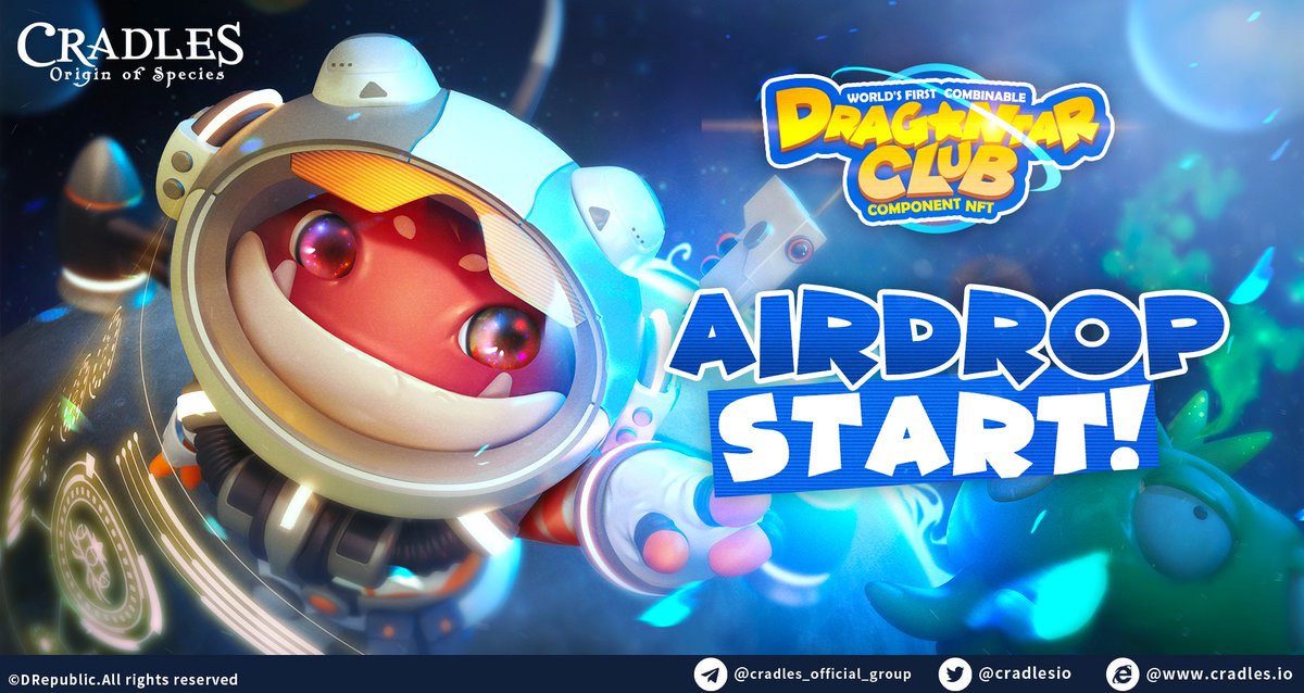 Missed out on our last #airdrop?  

You’re in luck because we are giving away 505 #Cradles #NFTs and there are 4 ways to get them!

Check out the mechanics of the airdrop in this thread and our medium article here: bit.ly/3qM1thl

Good luck! 😉